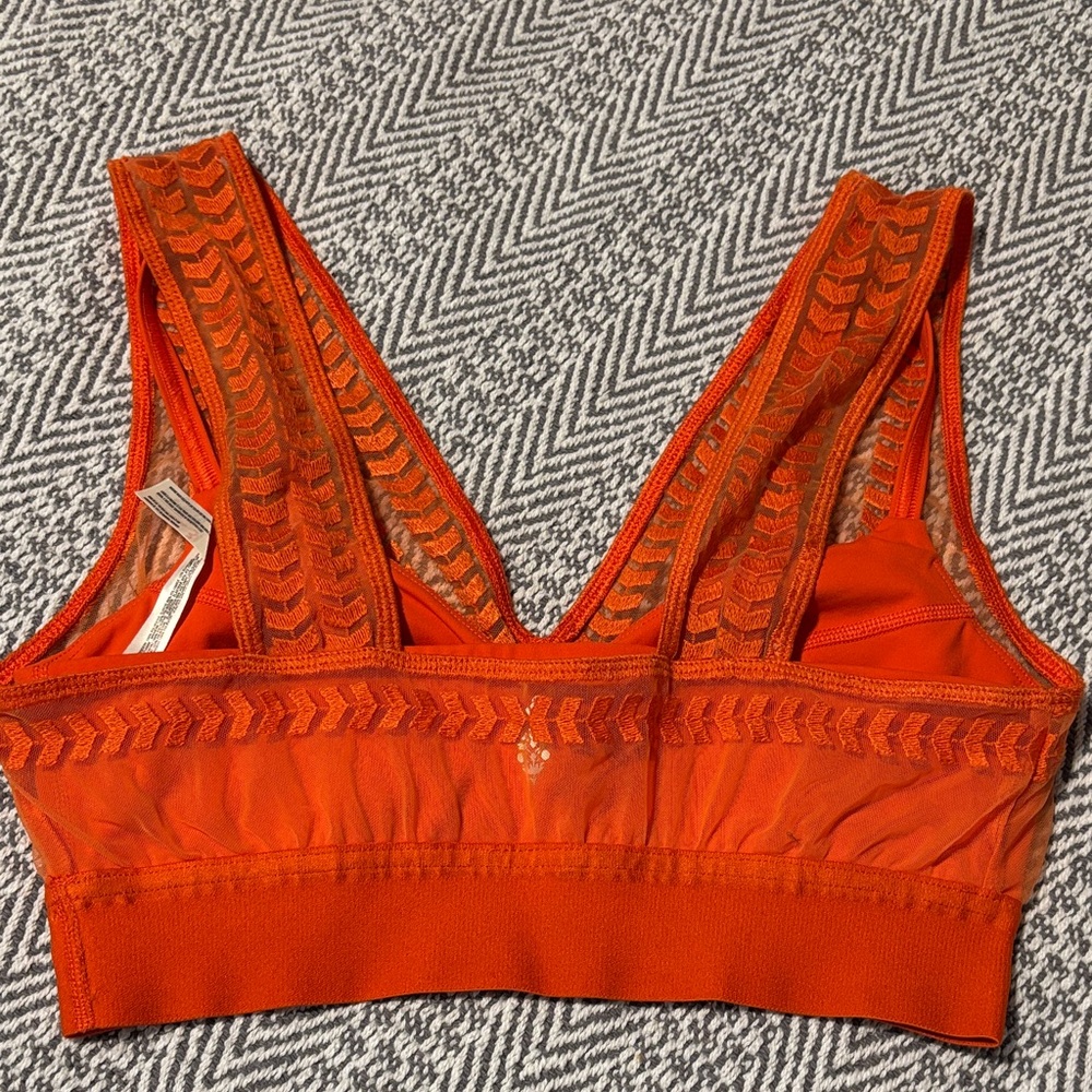 FP Movement by Free People Vibrant Orange Sports Bra - Picture 3 of 6